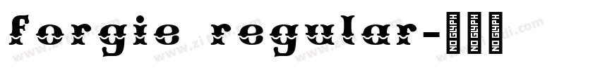 forgie regular字体转换